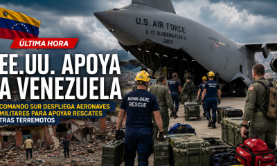 Comando Sur despliega aeronaves por terremotos en Venezuela